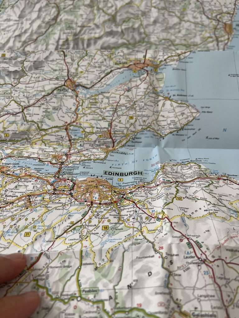 Mapa de carreteras Escocia