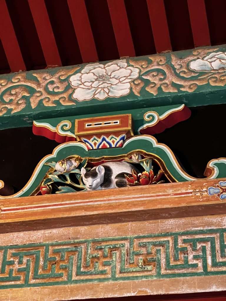El gato durmiente de Nikko