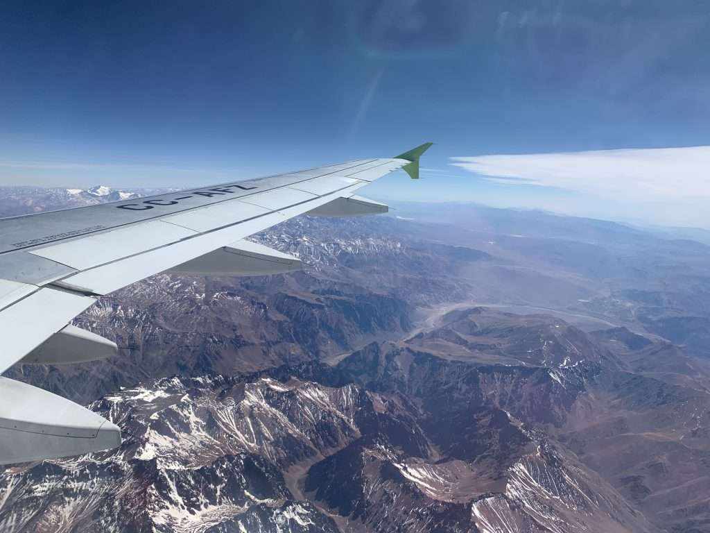 Sobrevolando los andes