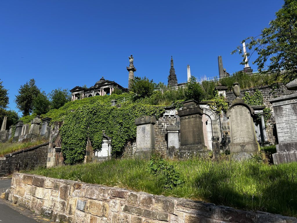 Necrópolis por detrás de la Catedral de Glasgow
