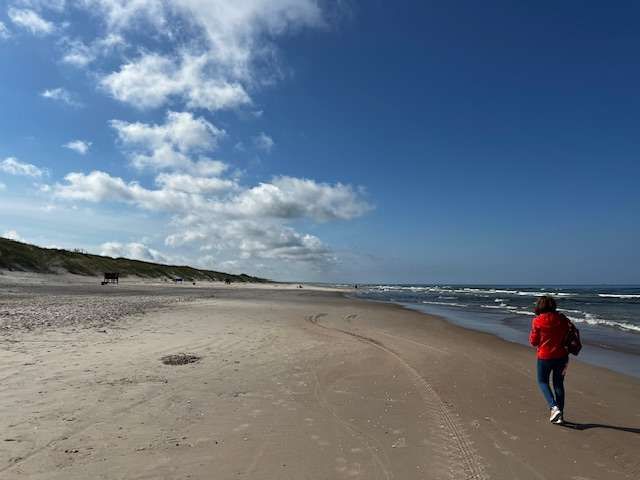 playa en el istmo de Curlandia