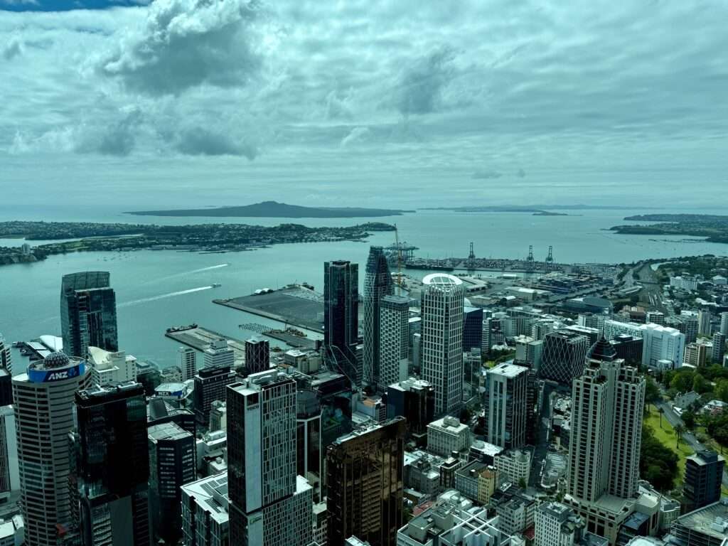 Vistas desde la torre de Auckland. Nueva Zelanda en 3 semanas