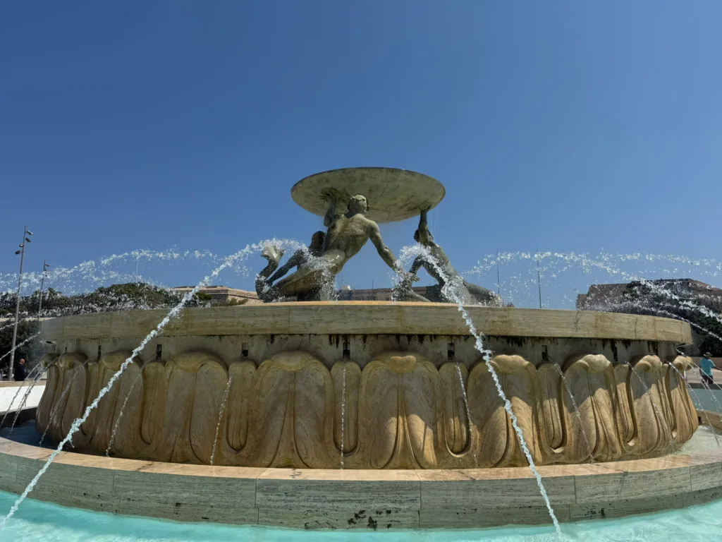 Fuente del Tritón Qué ver en Valletta en un día