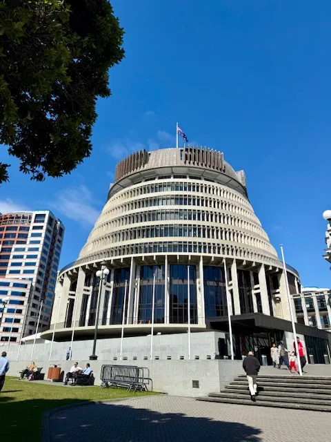 Parlamento y Beehive de Wellington