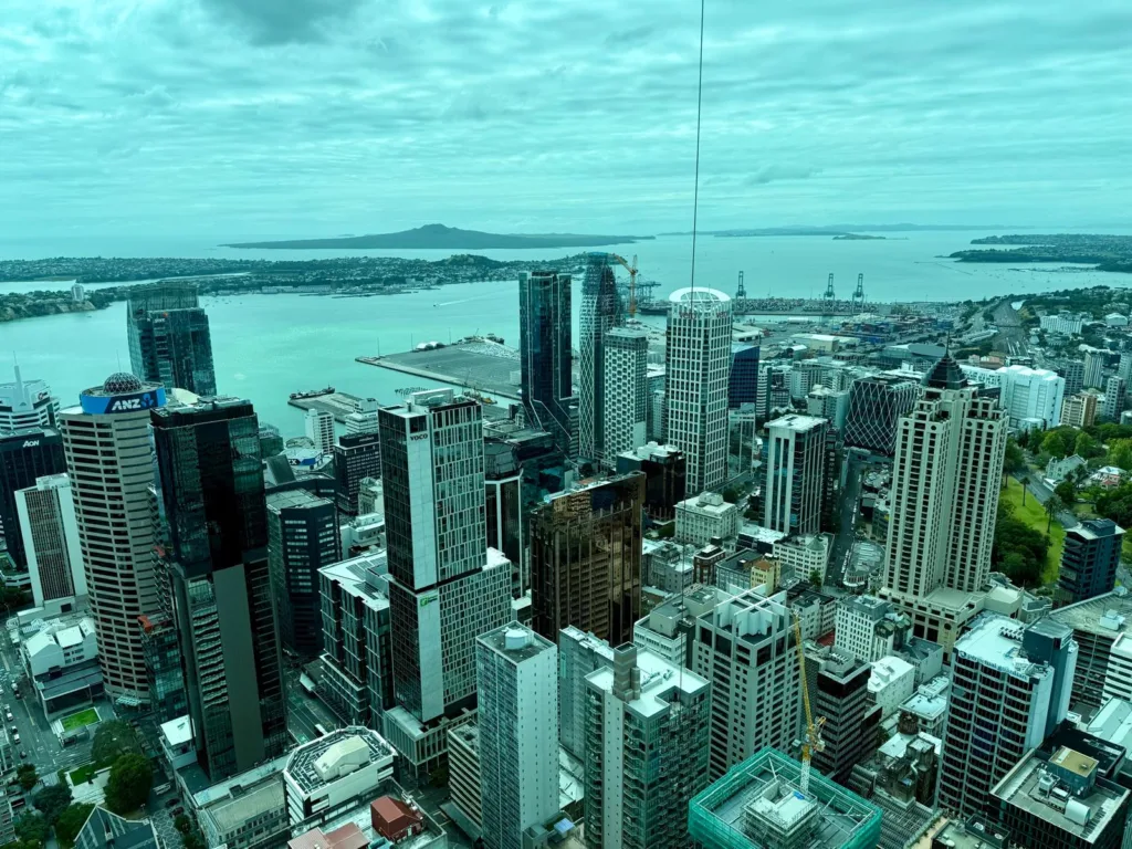 Vista desde la Sky Tower de Auckland