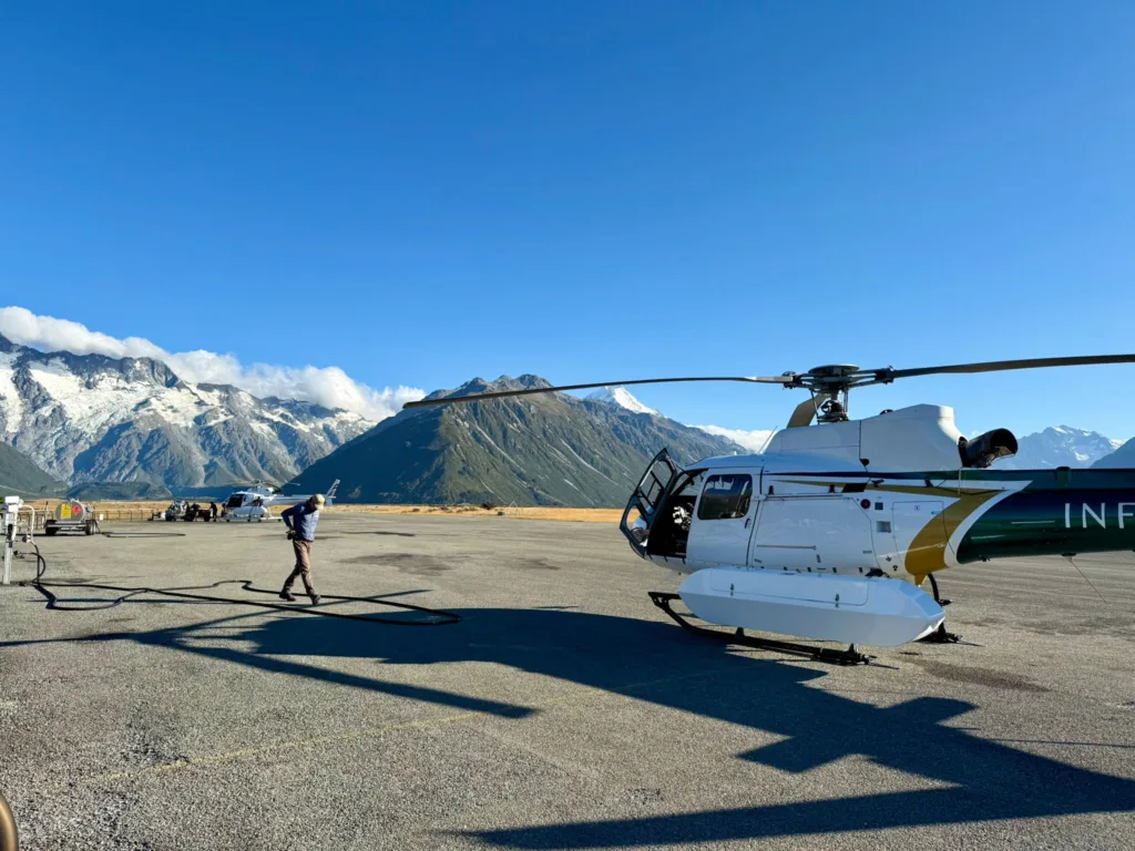 Aventura en Helicóptero en el Mt Cook